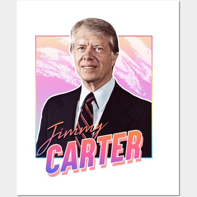 Jimmy Carter - Retro Wall Art by PiedPiper